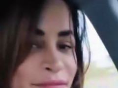 Sissy Surprise In The Car Driving Beautiful Face